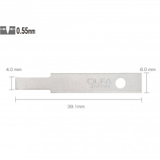 Режеща пластина OLFA KB 4 NF, 5 бр в блистер