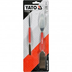 Комплект двустранни шпатули за фина шпакловка YATO, YT 52780, 2 части