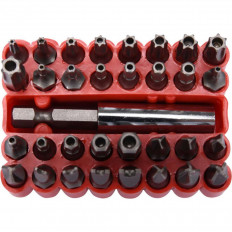 Комплект битове и бид държач VOREL, 1/4", 33 части