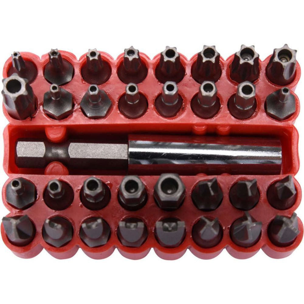 Комплект битове и бид държач VOREL, 1/4", 33 части