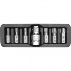 Комплект битове и бит държач YATO, TORX, 7 части