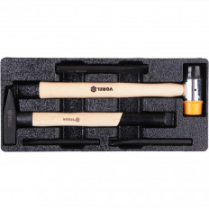 Количка с инструменти VOREL 58540, 6 чекмеджета, 177 части