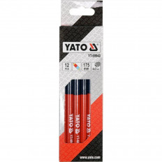 Комплект технически моливи YATO, червен / син, 12 броя