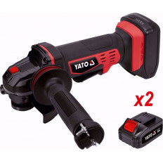 Акумулаторен ъглошлайф YATO 82828, 18 V, Ф 125 мм, 2 х 3.0 Ah