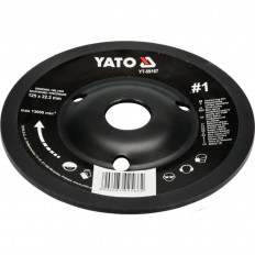 Диск за шлайфане YATO, груби насечки, Ø 125 х 22.2 мм