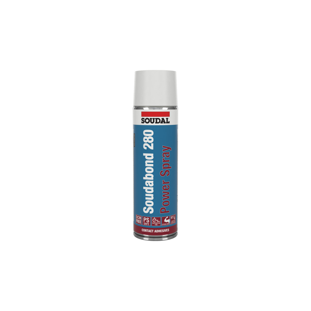Контактно лепило SOUDAL Soudabond 280 Power Spray, 500 ml Контактно лепило SOUDAL Soudabond 280 Power Spray, 500 ml