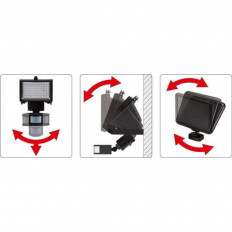 Соларен LED прожектор YATO, сензор за движение, 4 W