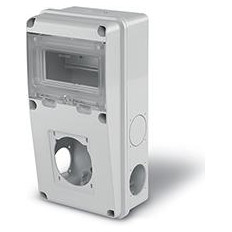 Табло за индустриални контакти и DIN модули IP55, UV, серия Enerbox /6 DIN,1х16-32A/ Scame