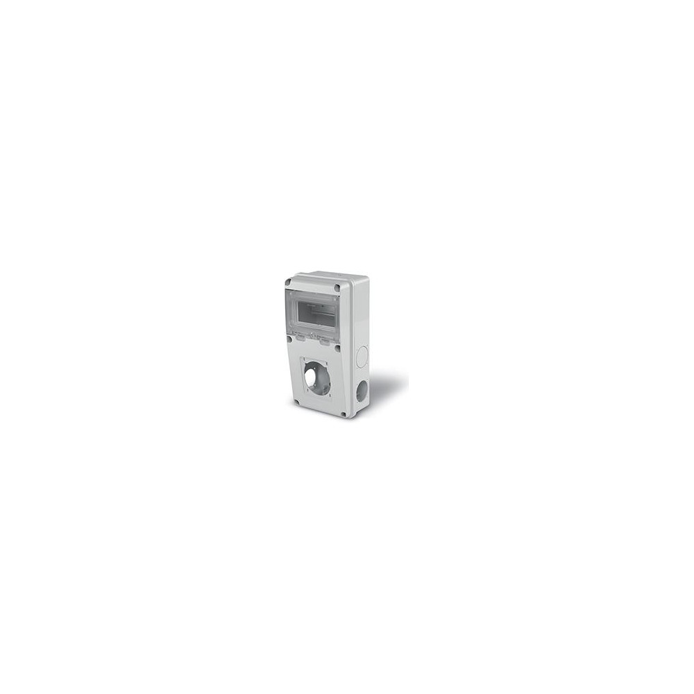 Табло за индустриални контакти и DIN модули IP55, UV, серия Enerbox /6 DIN,1х16-32A/ Scame