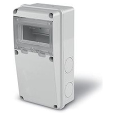Табло за индустриални контакти /плътно/ и DIN модули IP55, UV, серия Enerbox /6 DIN/ Scame