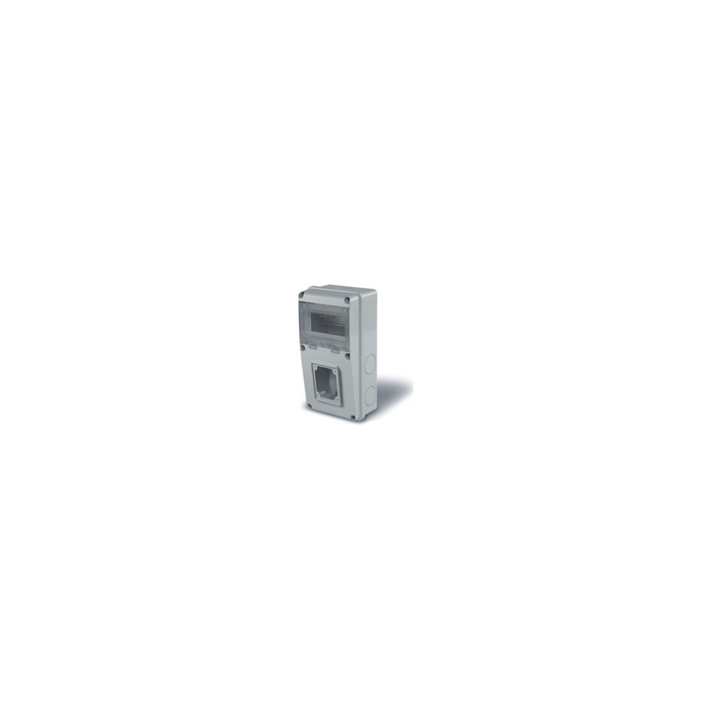 Табло за индустриални контакти и DIN модули IP55, UV, серия Enerbox /6 DIN,1х63A/ Scame