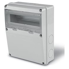 Табло за индустриални контакти /плътно/ и DIN модули IP55, UV, серия Enerbox /11 DIN/ Scame