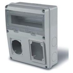 Табло за индустриални контакти и DIN модули IP55, UV, серия Enerbox /11 DIN, 1х16-32A и 1х63A/ Scame