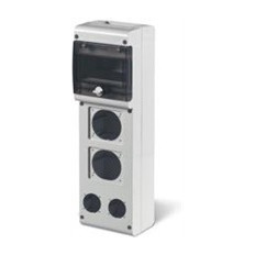 Табло за индустриални контакти и DIN модули IP66, UV, PG вход, серия BLOCK (6 DIN и 1х16A и 1х32A и 2хШуко) Scame