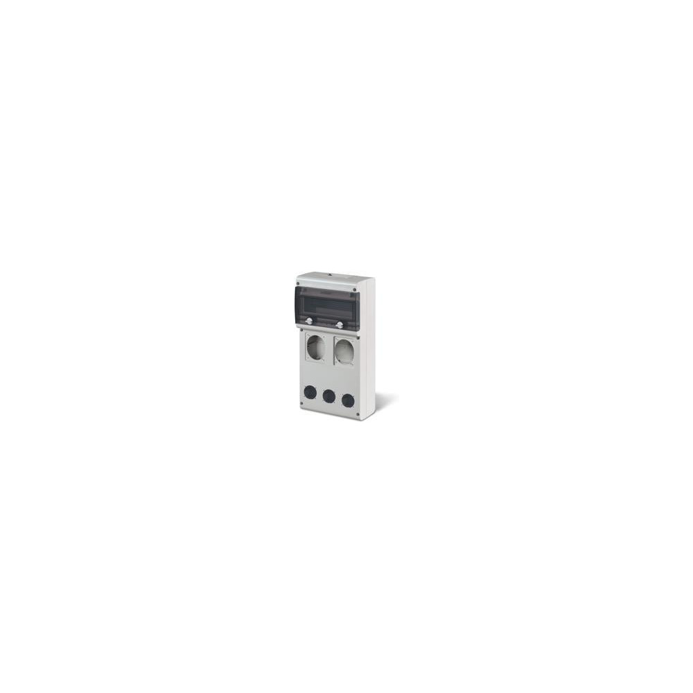 Табло за индустриални контакти и DIN модули IP66, UV, PG вход, серия BLOCK (11 DIN и 2х16A или 32A и 3хШуко) Scame Табло за индустриални контакти и DIN модули IP66, UV, PG вход, серия BLOCK (11 DIN и 2х16A или 32A и 3хШуко) Scame
