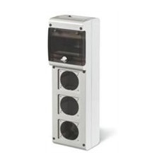 Табло за индустриални контакти и DIN модули IP66, UV, PG вход, серия BLOCK (6 DIN и 3х16A или 32A) Scame