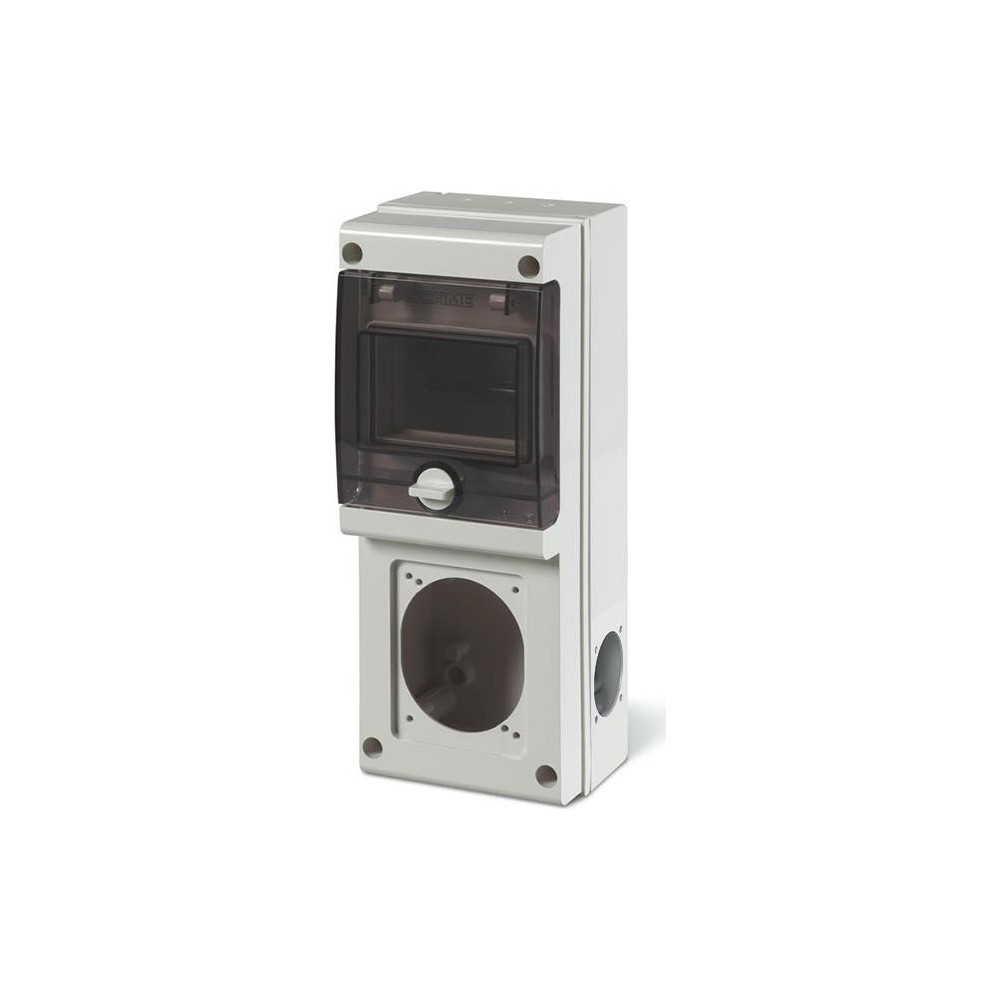 Табло за индустриални контакти и DIN модули IP66, UV, PG вход, серия BLOCK (4 DIN и 1х16A или 32A и 2хШуко) Scame Табло за индустриални контакти и DIN модули IP66, UV, PG вход, серия BLOCK (4 DIN и 1х16A или 32A и 2хШуко) Scame