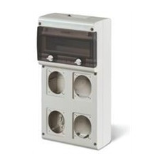 Табло за индустриални контакти и DIN модули IP66, UV, PG вход, серия BLOCK (11 DIN и 4х16A или 32A) Scame