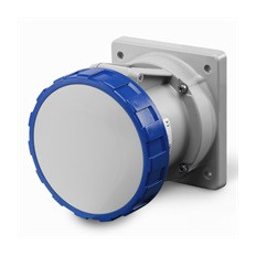 Промишлен контакт 2P+Е 125A IP67/69 ПРАВ серия Optima панелен монтаж 114х114мм Scame