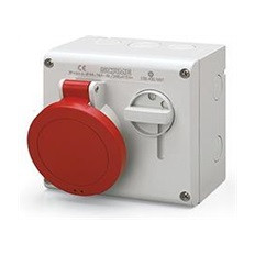 Промишлен контакт 3P+N+Е 16A IP44 с механична блокировка серия Omnia Scame