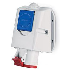 Промишлен комбиниран контакт 3P+Е 16A+шуко IP54 серия Optima Combi Scame