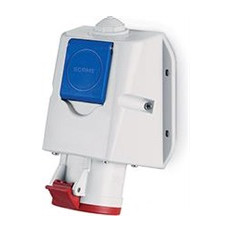 Промишлен комбиниран контакт 3P+Е 16A+шуко IP54 серия Optima Combi Scame