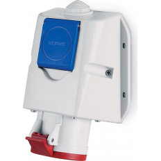 Промишлен комбиниран контакт 3P+N+Е 16A+шуко IP54 серия Optima Combi Scame