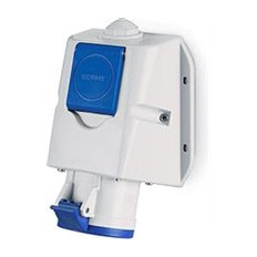 Промишлен комбиниран контакт 2P+Е 16A+шуко IP54 серия Optima Combi Scame