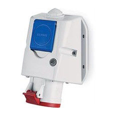 Промишлен комбиниран контакт 3P+Е 32A+шуко IP54 серия Optima Combi Scame