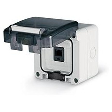 Компютърна розетка RJ45 cat.5e за открит монтаж IP 66, серия Protecta, Scame /до изчерпване/