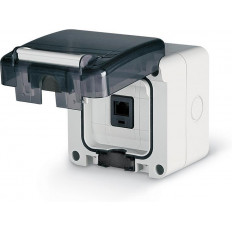 Компютърна розетка RJ45 cat. 6 за открит монтаж IP 66, серия Protecta, Scame 