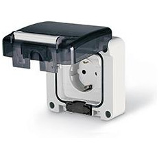 Контакт шуко 16A за скрит монтаж IP66 при включен консуматор серия Protecta, Scame /до изчерпване/