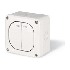 Сериен девиаторен ключ 10А за открит монтаж IP 66, серия Protecta, Scame