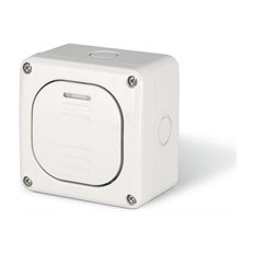 Бутон с надпис Bell ключ 10А за открит монтаж IP 66, серия Protecta, Scame