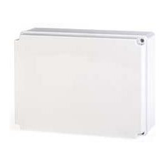 Кутия 300х220х120мм IP56, UV, плътни стени, затваряне с винт, серия Scabox Scame