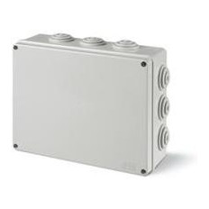 Кутия 240х190х90мм IP55, UV, кабелни мембрани 12х38мм, затваряне с винт, серия Scabox Scame