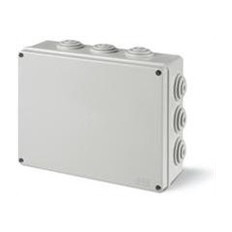 Кутия 240х190х90мм IP55, UV, кабелни мембрани 12х38мм, затваряне с винт, серия Scabox Scame
