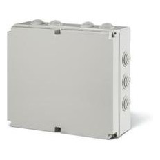 Кутия 300х220х120мм IP55, UV, кабелни мембрани 12х38мм, затваряне с винт, серия Scabox Scame