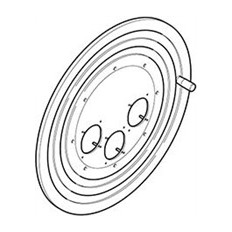 Диск за макара ROLLER 450 с 3х(70х87) отвори Scame