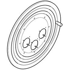 Диск за макара ROLLER 450 с 3х(70х87) отвори Scame