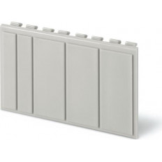 Глуха капачка за празни модули в табла Domino 4мод. 72x45mm цвят сив Scame