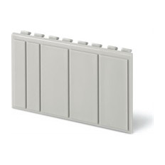 Глуха капачка за празни модули в табла Domino 4мод. 72x45mm цвят сив Scame