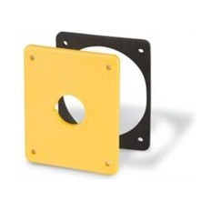 Капачка с отвор ф22мм ЖЪЛТА за табла Block и Domino 70x87mm Scame