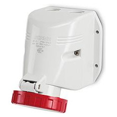 Промишлен контакт 3P+N+Е 32A IP66/67, 3 кабелни входа/изхода М32 серия Optima модел TOP Scame