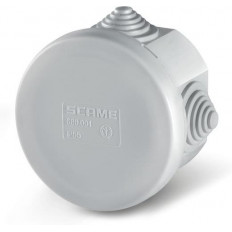 Кутия ф65х40мм IP55, UV, 4 кабелни мембрани за PG16, затваряне на клик, new, серия Cubox Scame