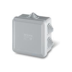 Кутия 80х80x40мм IP55, UV, 6 кабелни мембрани за PG16, затваряне на клик, new, серия Cubox Scame