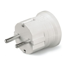 Щепсел бял Шуко 2P+E 16A ІP20 UV GW750 градуса серия UNEL Scame