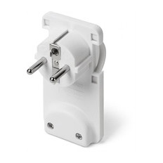 Щепсел плосък бял 16A 2P+T IP20 серия UNEL Scame