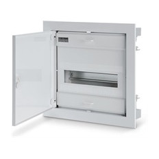 Табло за СКРИТ монтаж 12+2 DIN модула с метална плътна врата 343x368x90 Scame