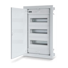 Табло за СКРИТ монтаж 3х12+6 DIN модула с метална плътна врата 568x368x90 Scame